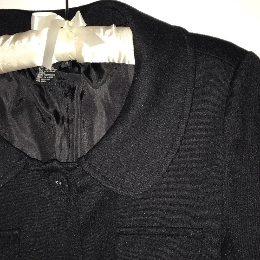 Sandro Black Blazer with Button Details - Picture 4 of 8